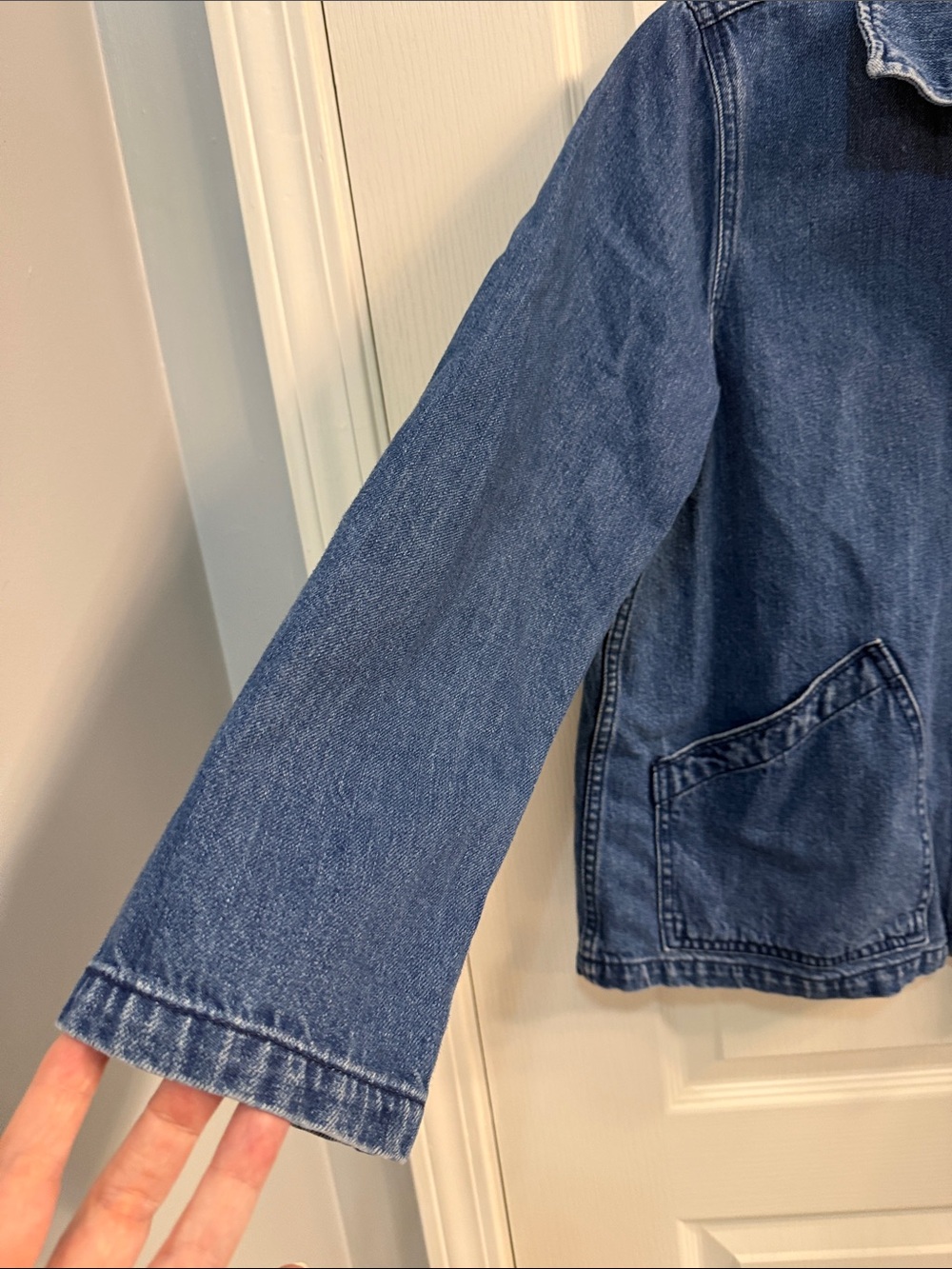 Preppy J. Crew Classic Indigo Swing Denim Jacket - Picture 4 of 8